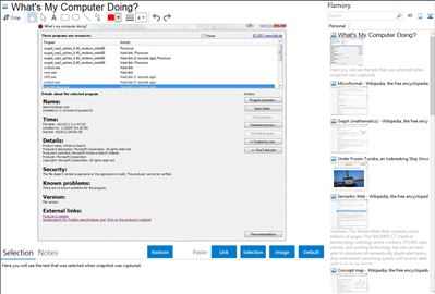 What's My Computer Doing? - Flamory bookmarks and screenshots