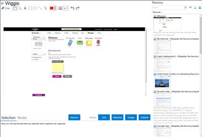 Wiggio - Flamory bookmarks and screenshots