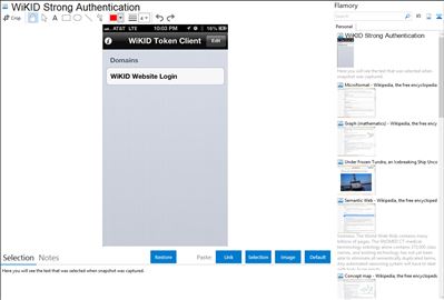 WiKID Strong Authentication - Flamory bookmarks and screenshots