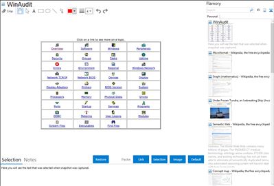 WinAudit - Flamory bookmarks and screenshots