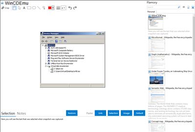 WinCDEmu - Flamory bookmarks and screenshots