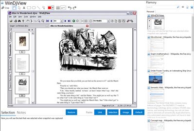 WinDjView - Flamory bookmarks and screenshots