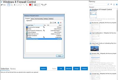 Windows 8 Firewall Control - Flamory bookmarks and screenshots