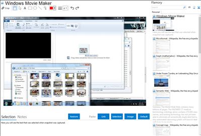 Windows Movie Maker - Flamory bookmarks and screenshots