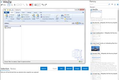 WinZip - Flamory bookmarks and screenshots