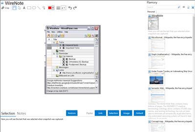 WireNote - Flamory bookmarks and screenshots