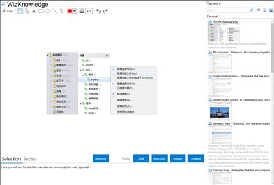 WizKnowledge - Flamory bookmarks and screenshots