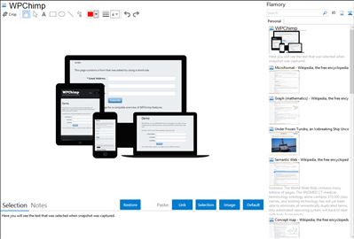 WPChimp - Flamory bookmarks and screenshots