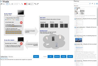 Wuala - Flamory bookmarks and screenshots