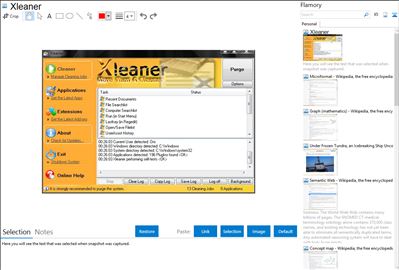Xleaner - Flamory bookmarks and screenshots