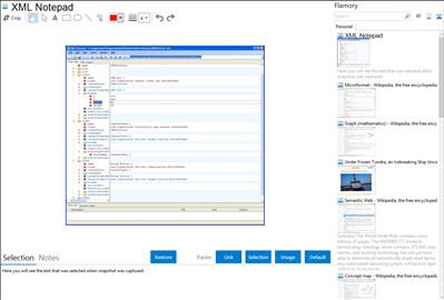 XML Notepad - Flamory bookmarks and screenshots