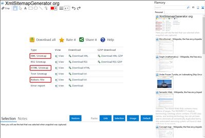 XmlSitemapGenerator.org - Flamory bookmarks and screenshots